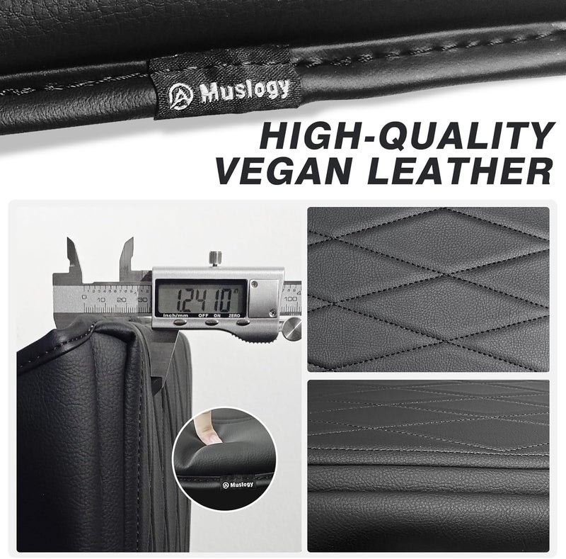 Muslogy Center Console Armrest Cover Fit for Ford F-150 F150 2021-2025 2026 Accessories, Comfort Armrest Pad Console Lid Cushion Vegan Leather 1-Inch Extra Thick(WorkSurface ONLY) - Image 3