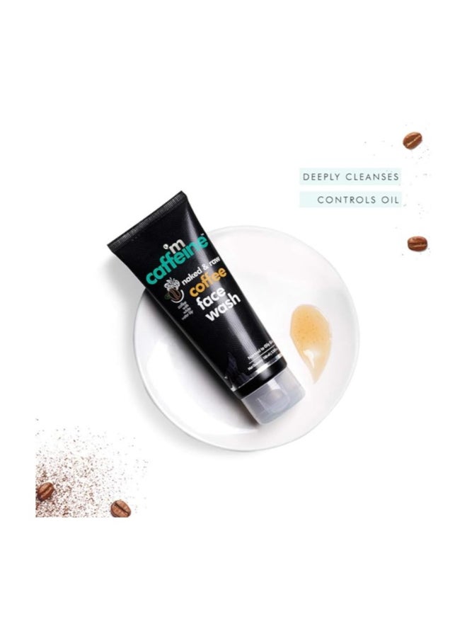 MCaffeine - Naked & Raw Coffee Face Wash Pack Of 2, 100 ml | White Water Lily | Deep Cleanser | Oily/Normal Skin | Paraben & SLS Free - Image 1