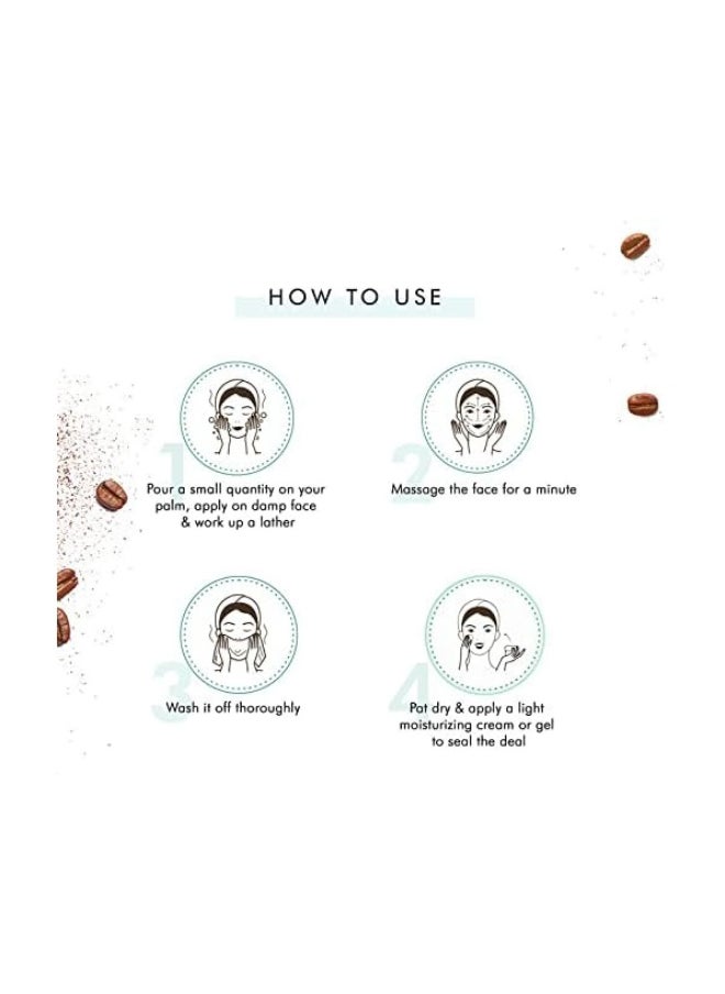 MCaffeine - Naked & Raw Coffee Face Wash Pack Of 2, 100 ml | White Water Lily | Deep Cleanser | Oily/Normal Skin | Paraben & SLS Free - Image 1