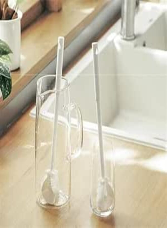 Silicone Water Bottle Cleaning Brush, Long Handle Water Bottle Cleaning Brush for Thermal Vase, Glassware, Sports Bottles, Various Containers