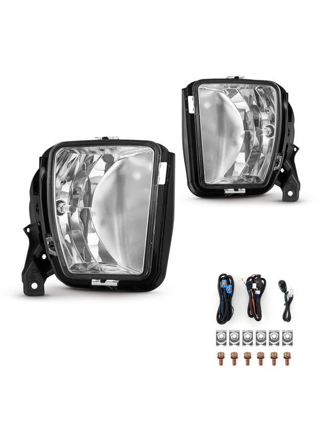 WEZEMLIGHT Fog Light Lamp Assembly For 2013 2014 2015 2016 2017 2018 Dodge Ram 1500 with 9006 12V 55W Halogen Bulbs Included Switch And Wiring Kit - Image 2