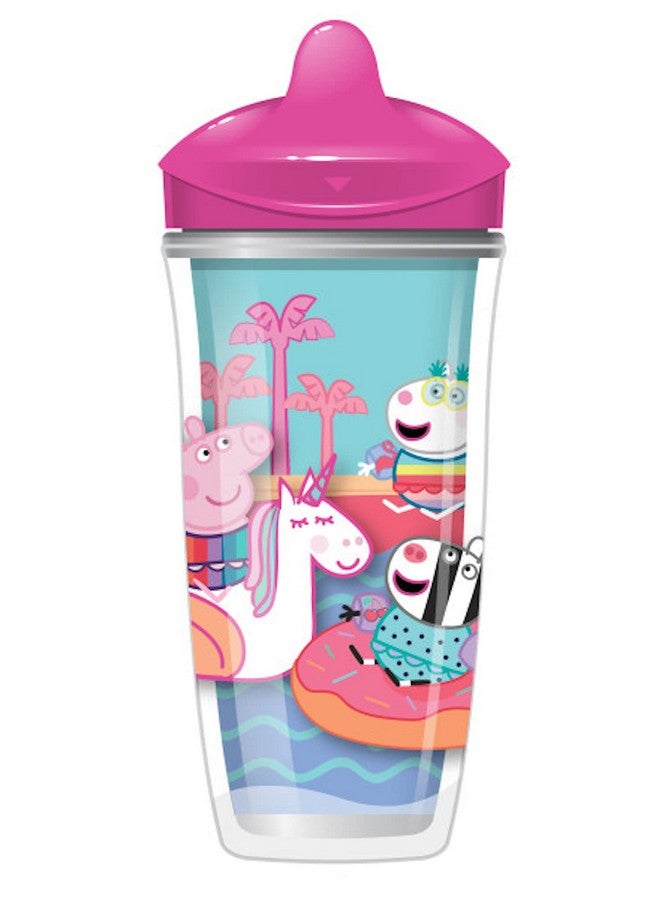 Playtex Sipsters Stage 3 Peppa Pig Spill-Proof, Leak-Proof, Break-Proof Insulated Toddler Spout Cups for Girls - 9 Ounce - 2 Count - Image 2