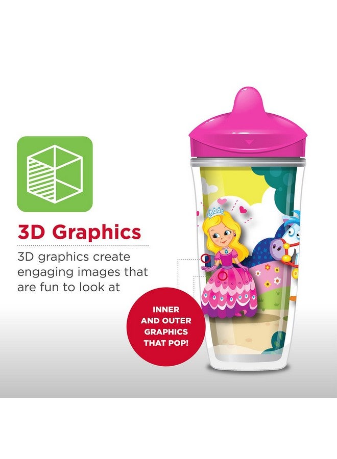 Playtex Sipsters Stage 3 Peppa Pig Spill-Proof, Leak-Proof, Break-Proof Insulated Toddler Spout Cups for Girls - 9 Ounce - 2 Count - Image 4