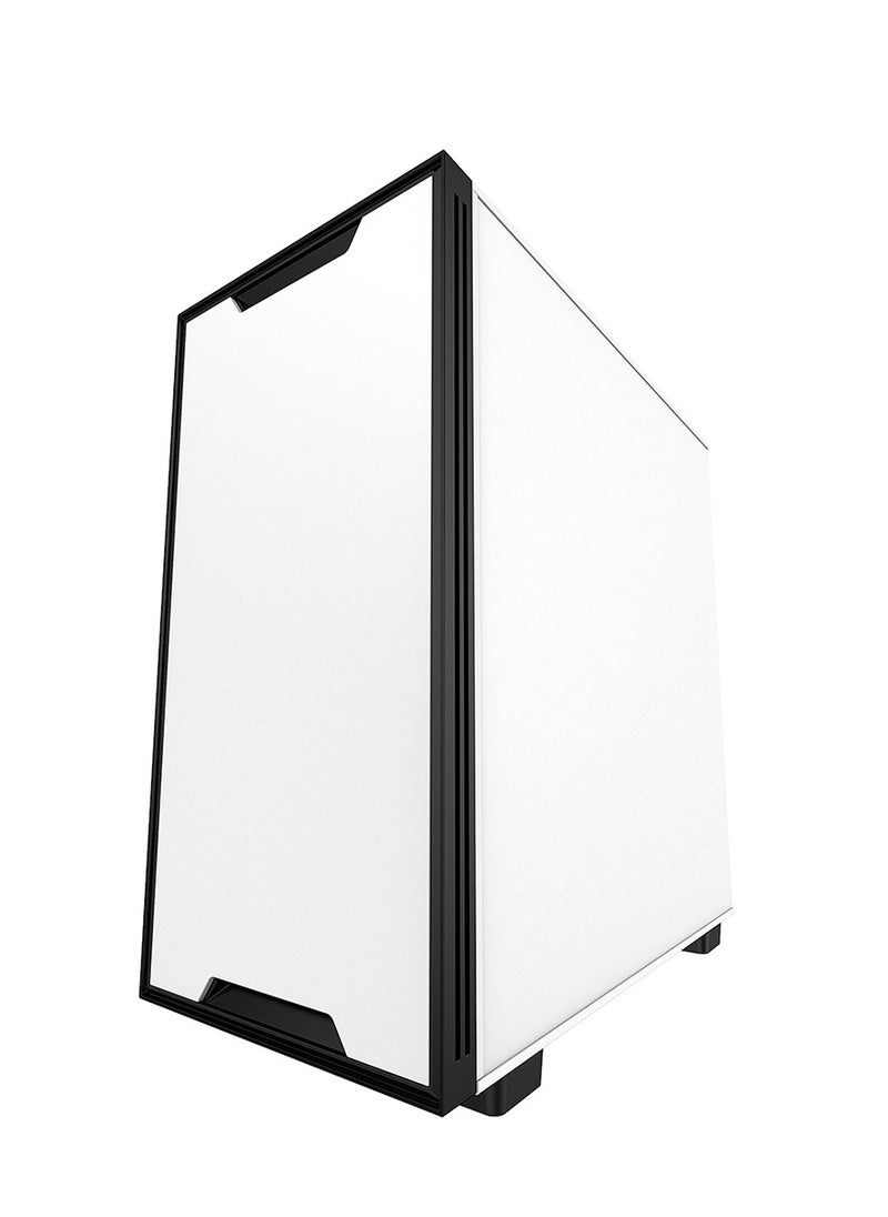 Gasin - Desktop Computer Case, Chassis, White, Gaming Computer Case, RGB Fans，Tempered Glass,  MATX - Image 1