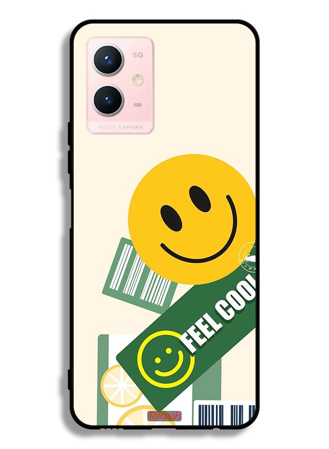 Tolwak Vivo Y33s 5G Protective Case Cover Feel Cool Sticker - Image 2