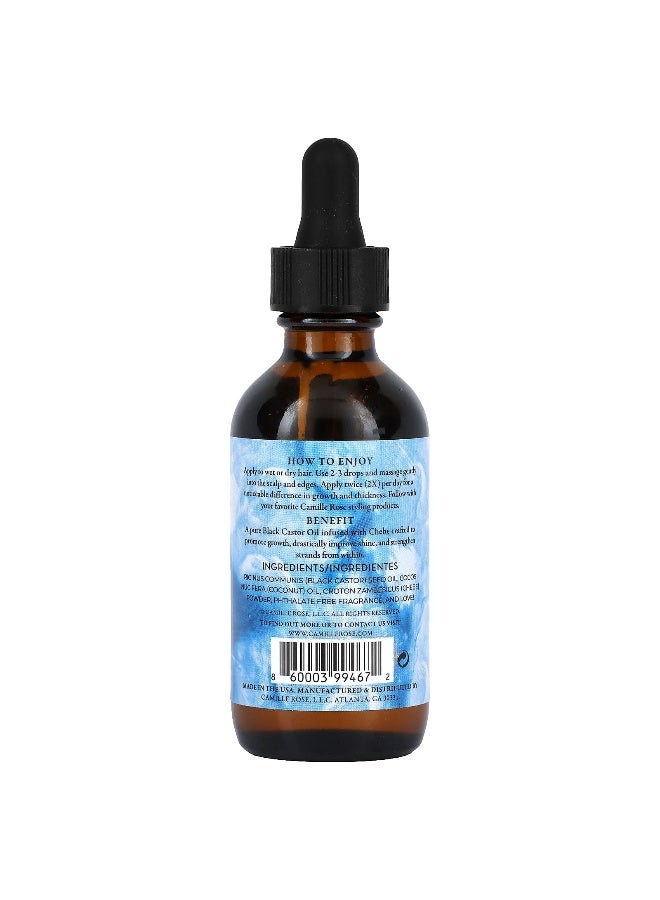 Camille Rose, Black Castor Oil + Chebe, 2 fl oz (59 ml) - Image 2
