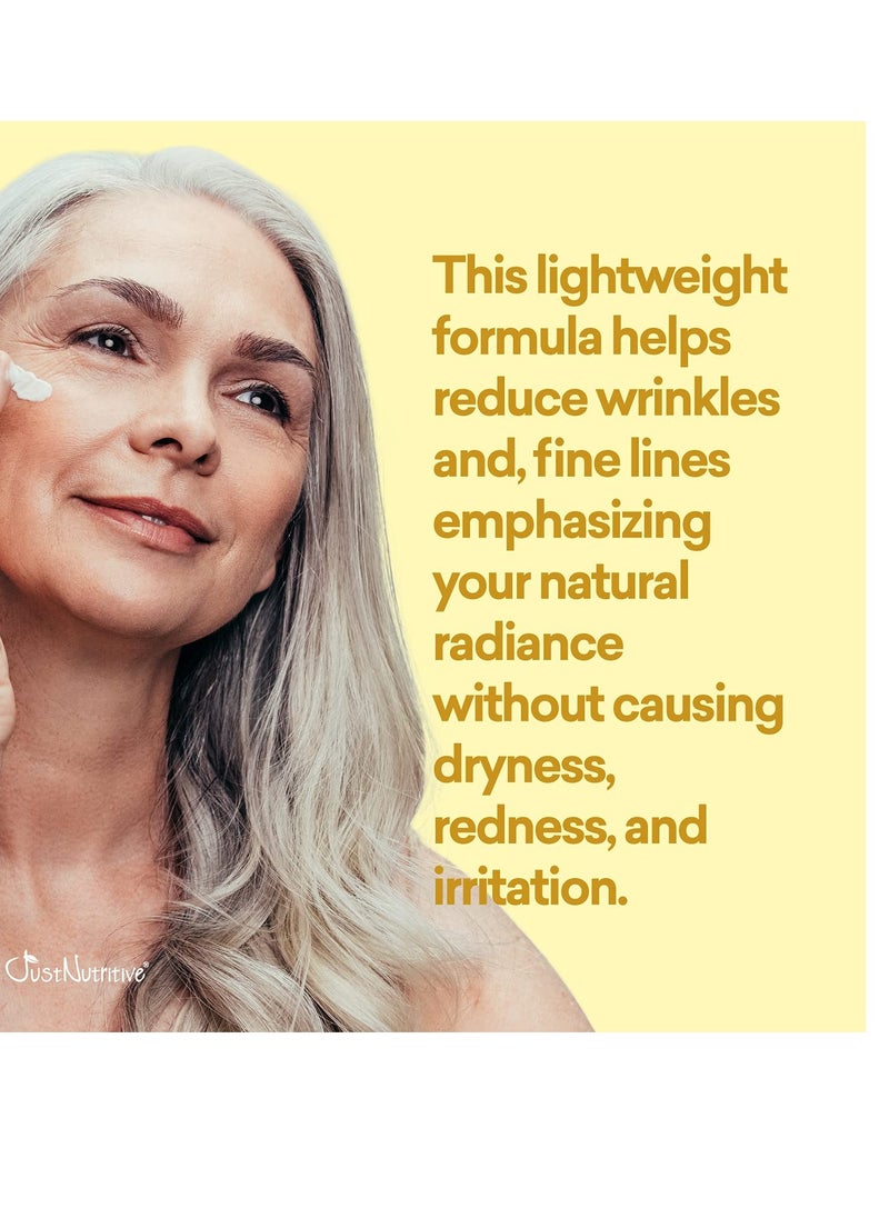 Just Nutritive Just Nutritive Anti-Aging Nutritive Facial Lotion | Anti-Aging Treatment | Nutritive ingredients to help your skin repair and renew itself | Wrinkle Treatment | Eye Bags | Fine Lines 8 fl oz  - Image 2