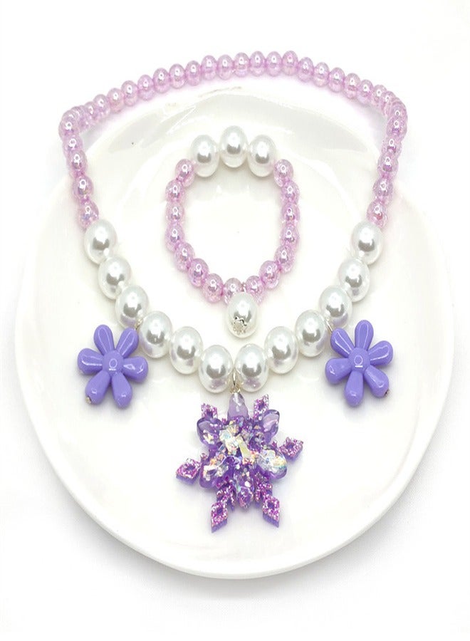 Princess Skirt Accessory Set With Colored Jewelry Purple - Image 1