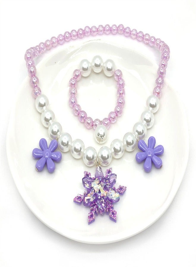 Princess Skirt Accessory Set With Colored Jewelry Purple - Image 2