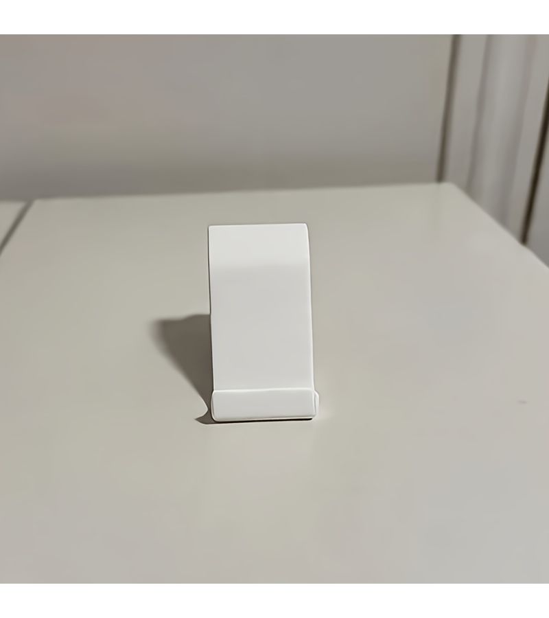 White Heart Shaped Phone Stand Portable Desk Ornament Simple Creative Home Office Decor - Image 4