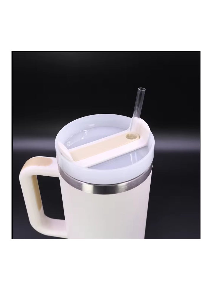 Guri Flask - Guri Flask Insulated Stainless Steel Tumbler with Straw - Reusable Double Wall Vacuum Coffee Mug with Leak-Proof Lid - Hot & Cold Drink Travel Cup for Office, Home, Camping & Parties - Image 1
