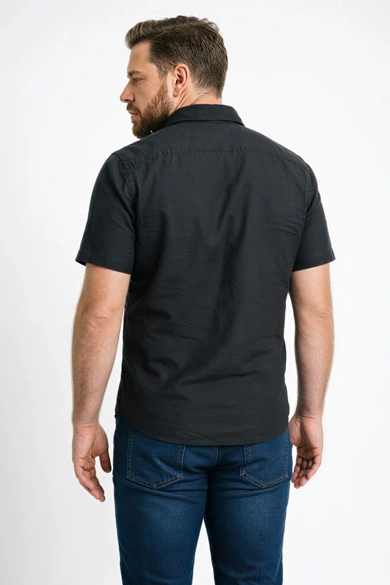 Defacto  Regular Fit Polo Collar Cotton Shirt for Men | Best Price UAE