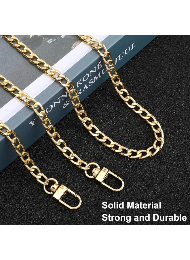 SANNIX 2 s Gold Bag Chain for Purse, DIY Iron Flat Chain Strap Handbag Chains Accessories, One Each for 47 Inches & 16 Inches  - Image 4