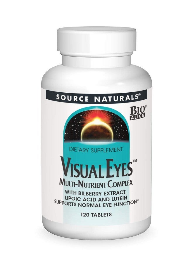 Source Naturals Visual Eyes Dietary Supplement Multinutrient Complex With Bilberry Extract Lipoic Acid And Lutein 120 Tablets - Image 2