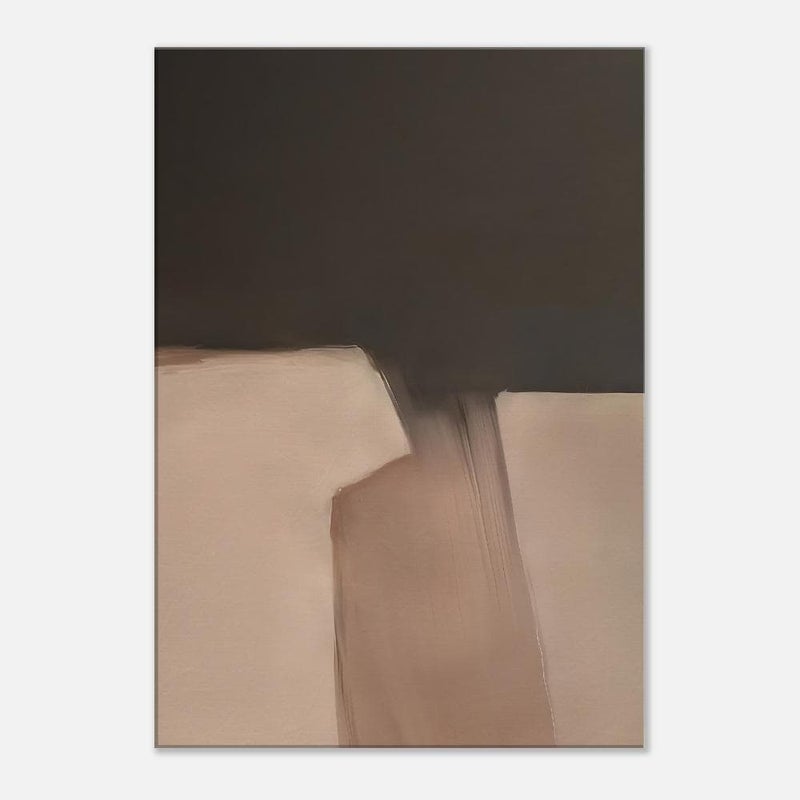 TNESSENTIAL Moody Abstract Painting Print | Dark Neutral Minimalist Wall Art – Canvas or Framed Canvas - Image 4