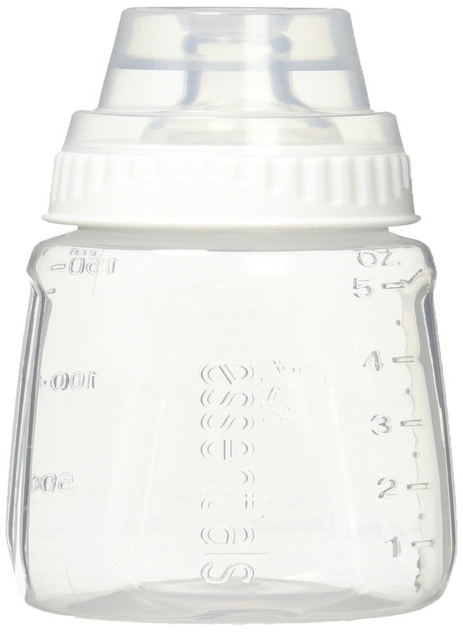 NUK Gerber First Essentials Clear View Silicone Bottle, Slow Flow, 5 oz