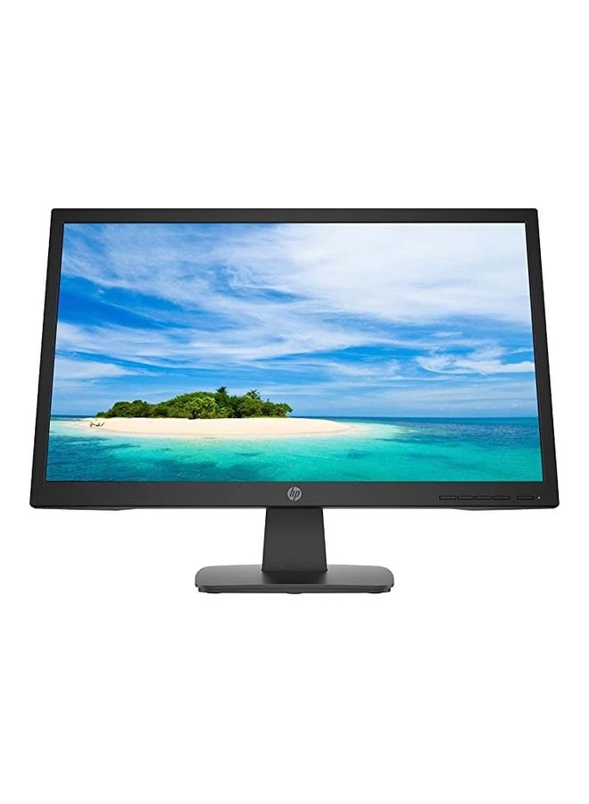 HP شاشة P22v G4 LED مقاس 21.5 بوصة بدقة كاملة الوضوح 1920 × 1080 بسطوع قياسي 250 شمعة لكل متر مربع - معدل تحديث 60 هرتز - منفذ HDMI وVGA أسود - Image 1