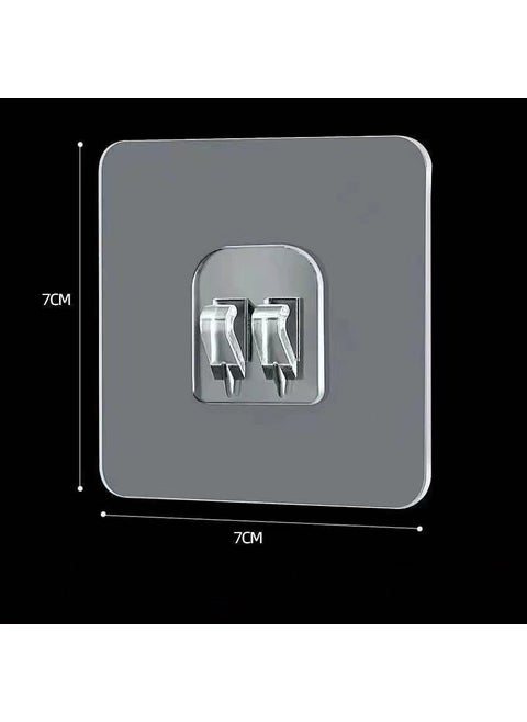 Seamless Adhesive Wall Hooks No-Drill Frame Hangers7*7 transparent single claw buckle 7*7 transparent single claw buckle