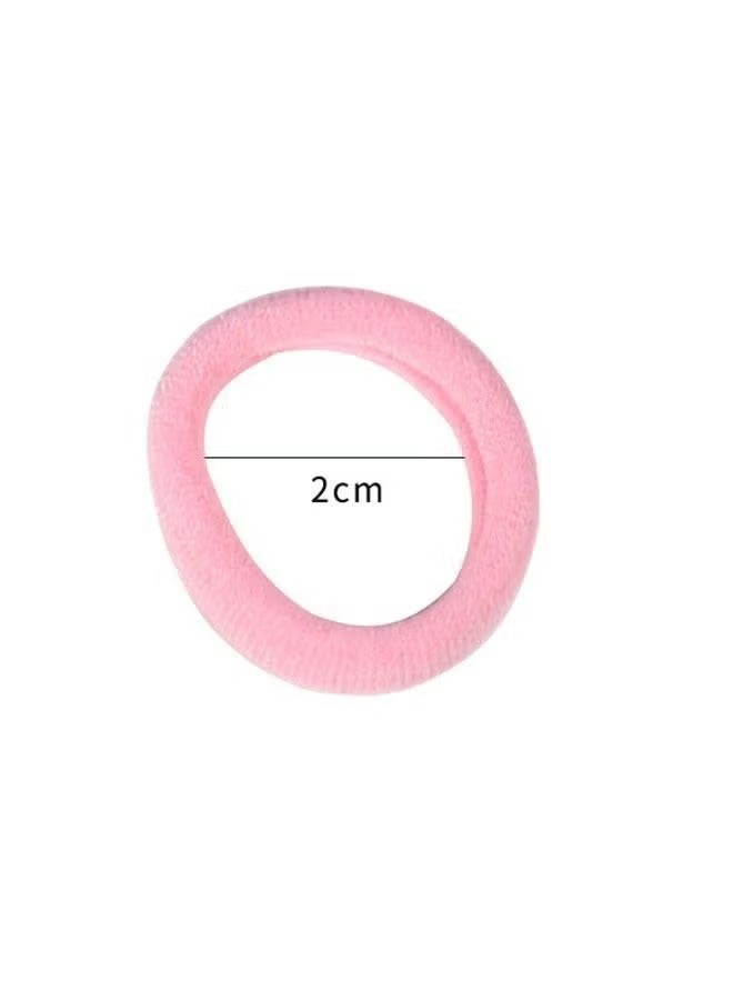 100 PCS Colorful Soft Mini Hair Ties Kit for Kids, Small Rubber Hair Bands Elastic Ponytail Holders Ties for Little Girl Hair Accessories - Image 4