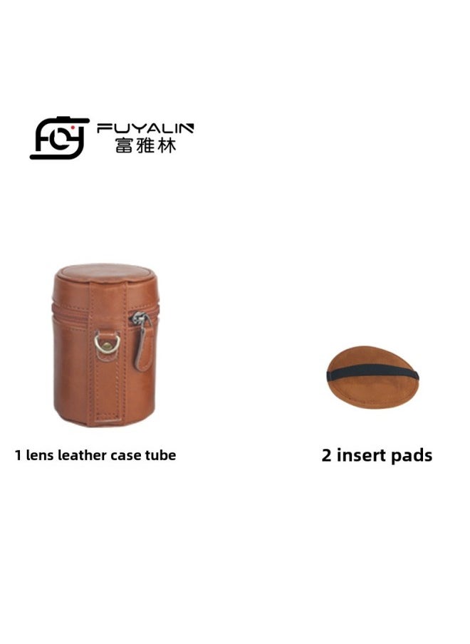 Generic SLR Camera Lens Barrel Medium Telephoto Lens Protective Cover For Canon Sony Fuji Nikon Micro Single SLR-Color:Large Brown  - Image 5