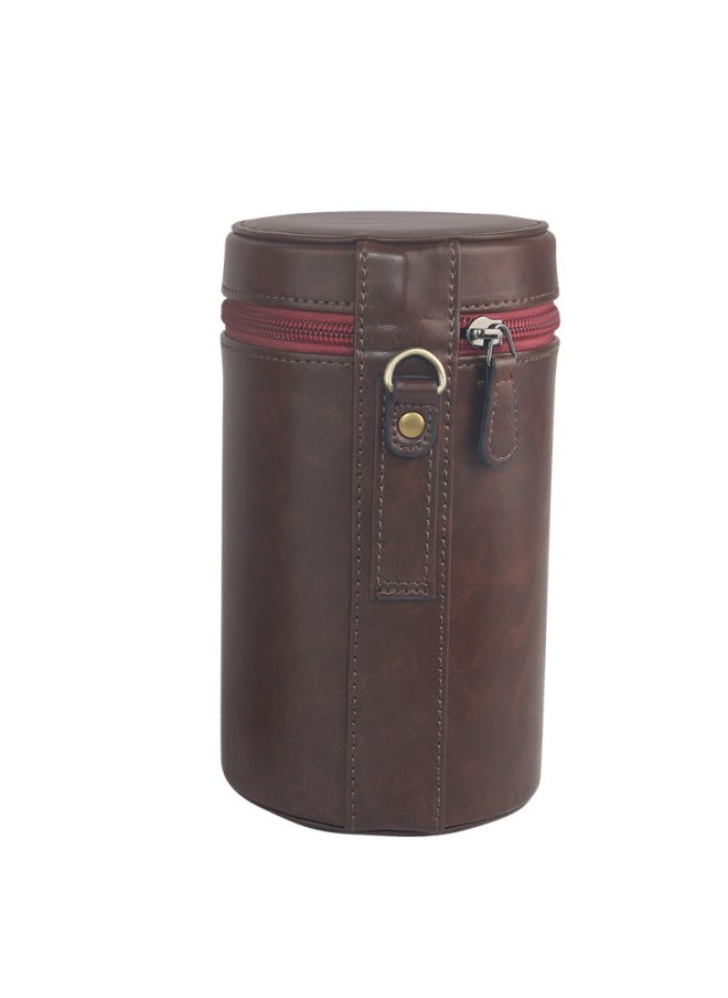 Generic SLR Camera Lens Barrel Medium Telephoto Lens Protective Cover For Canon Sony Fuji Nikon Micro Single SLR-Color:Large Brown  - Image 1