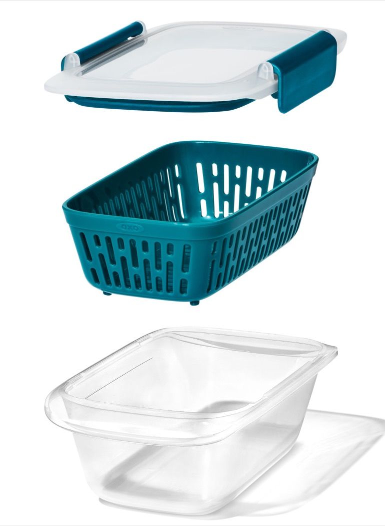 OXO GG Prep & Go Container with Colander - 450mL - Image 2