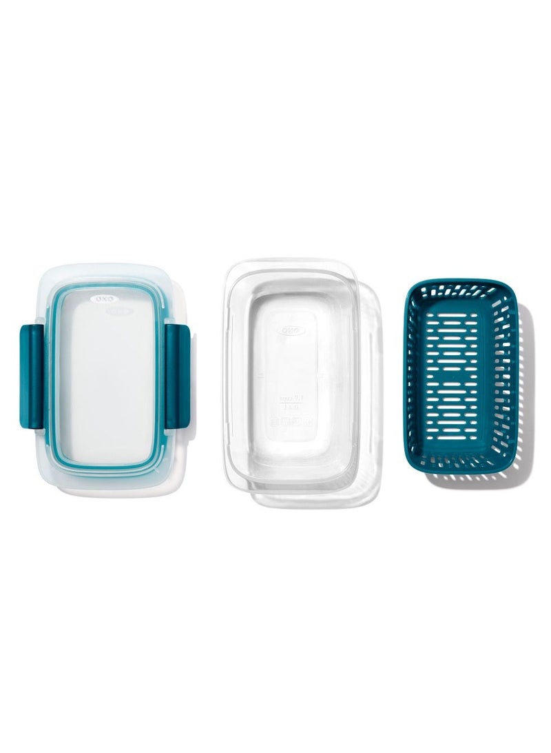 OXO GG Prep & Go Container with Colander - 450mL - Image 3