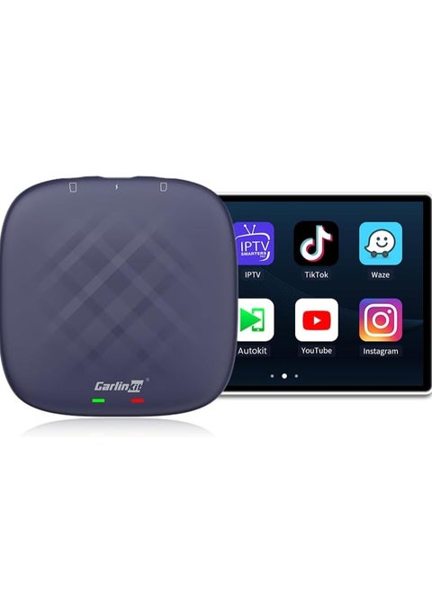 CarlinKit Android 13.0 CarPlay Ai Box Ultra, 8GB+128GB, Snapdragon QCM 6125, 33% Performance Increase, Support Wireless CarPlay/Android Auto, Built-in Google Play Store
