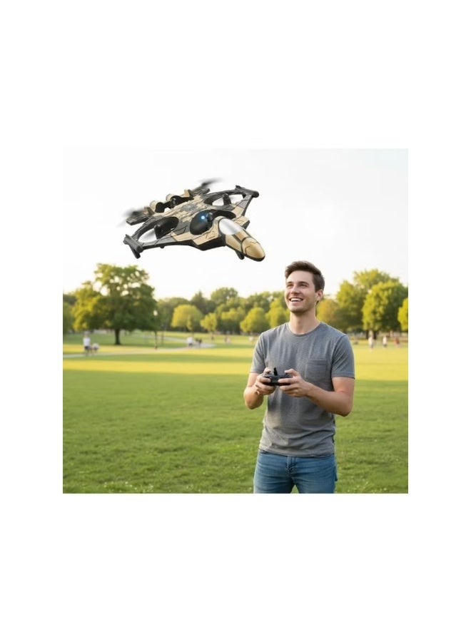 ACLIX Drone Z100 LED Light Flying Toy with Shuttle Stunts, 360° Flips, Easy One-Key Takeoff & Landing, Smooth Hover Control for Fun Indoor & Outdoor Adventures - Image 3