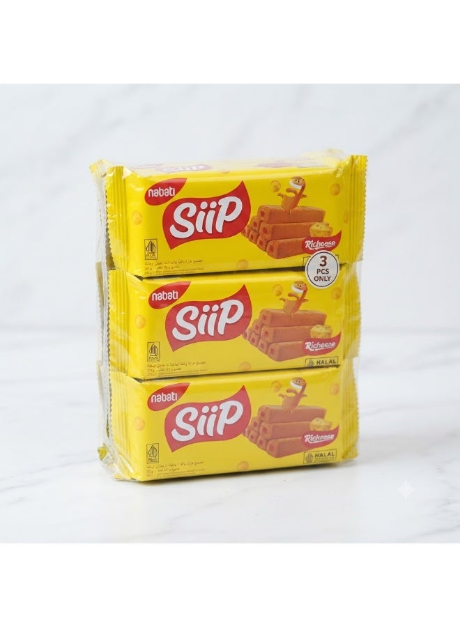 SLIP Siip Cheese Corn Snacks Large Pack (3 Pieces) - Image 1