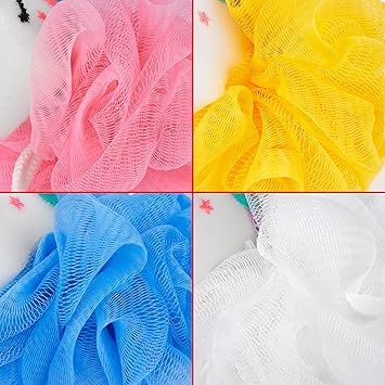 BRUBAKER Set of 4 Bath Sponge Shower Sponge Unicorn Soap Sponge 09 oz 25 g Bath Ball Sponge for Children and Adults Gentle Hygienic Durable Wash Sponge Pink and Colourful incl Gift Box - Image 5