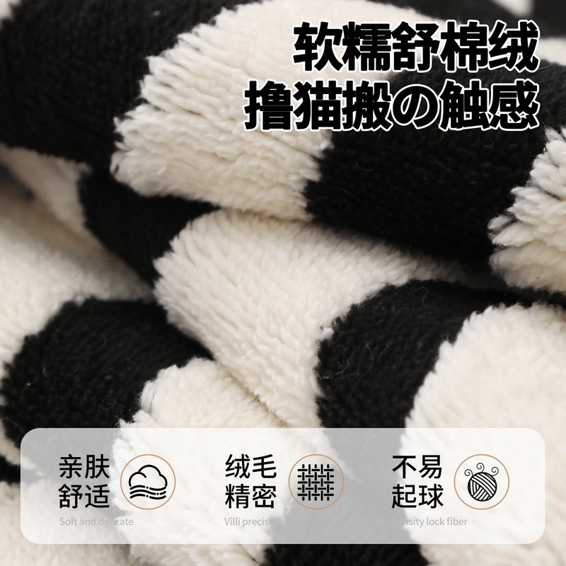 Special-Shaped Plush Sofa Cushion 2026 New Winter Plush Seat Cushion Irregular Leopard Print Sofa Cover - Image 3