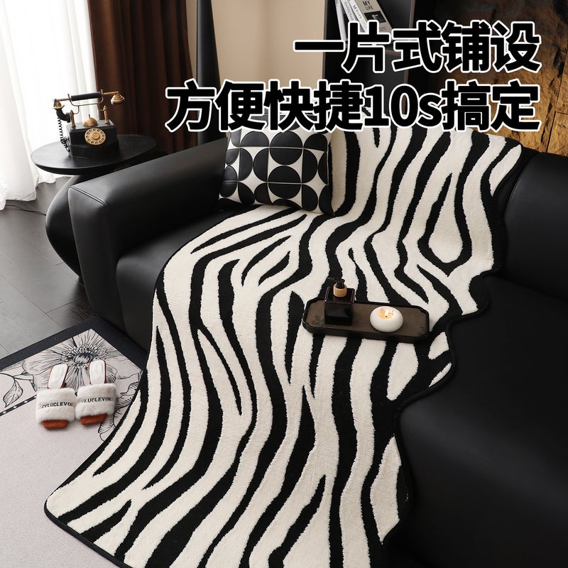 Special-Shaped Plush Sofa Cushion 2026 New Winter Plush Seat Cushion Irregular Leopard Print Sofa Cover - Image 5