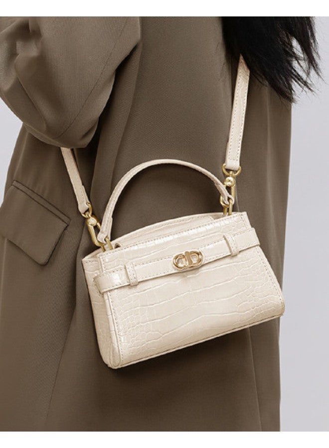 Comely Qixi Gift】new Hot Crocodile Pattern High-end Texture Kelly Bag, Light Luxury Handbag & Crossbody Bag For Women - Image 1