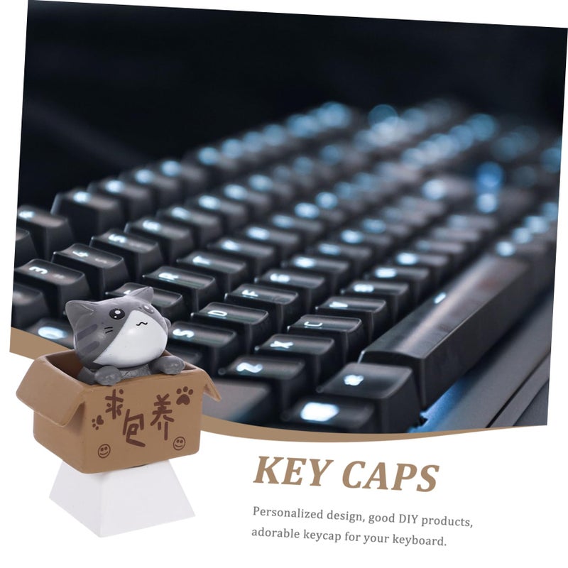 Orange Cat Shape Replacement Keycaps For Mechanical Keyboards Lightweight Comfortable - Image 3