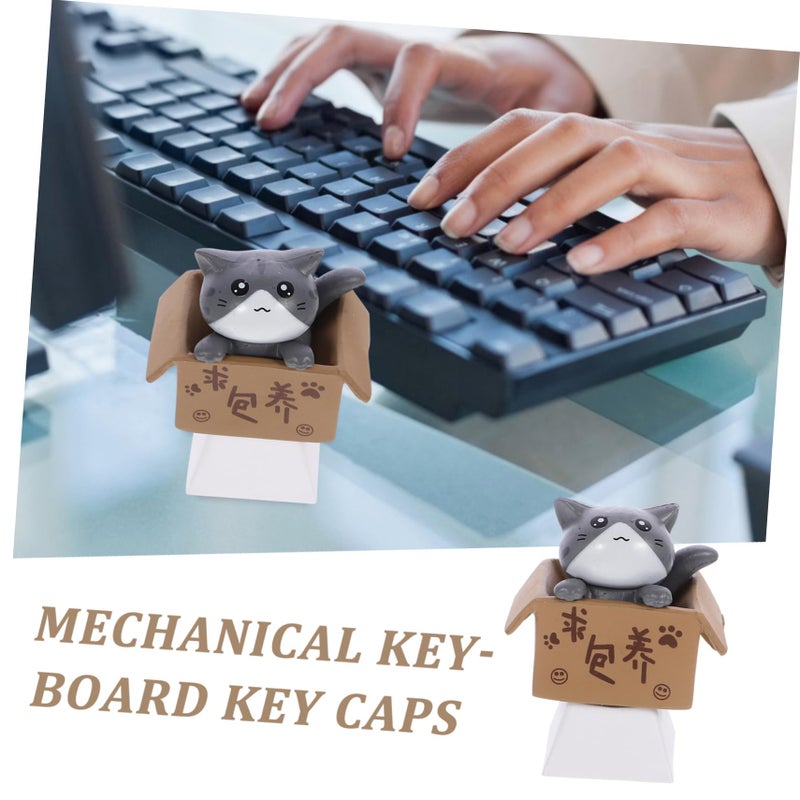 Orange Cat Shape Replacement Keycaps For Mechanical Keyboards Lightweight Comfortable - Image 4