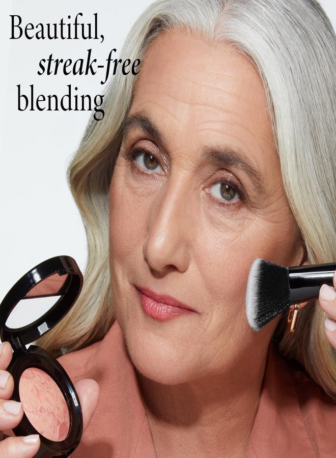 لوار جيلر نيويورك أحمر خدود رخامي مخبوز من لورا جيلر نيويورك + فرشاة بزاوية (08 جزيرة نجم البحر، 47 مم) - Image 5