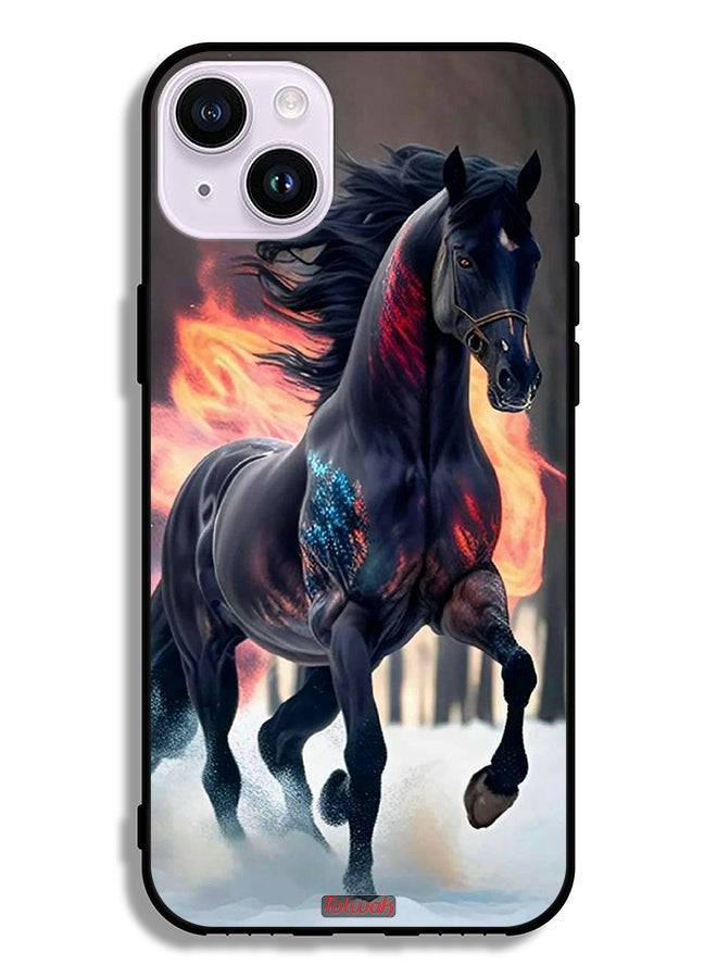 Tolwak Apple iPhone 14 Protective Case Horse Hd - Image 2