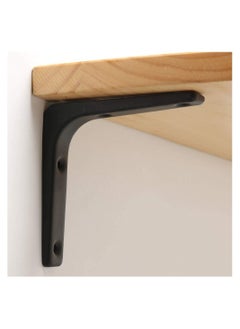 SYOSI 2 PCS Iron Wall Shelf Bracket, 4 x 4 Inch Heavy Duty Shelf Support Bracket Decorative Joint Angle Bracket, Matte Black  - Image 3