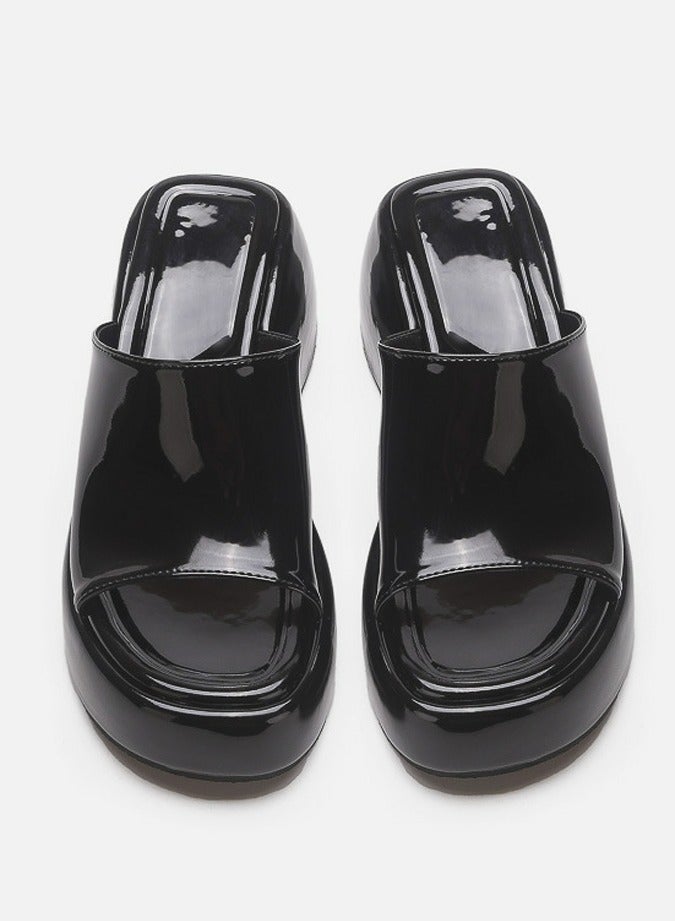 إسكدنيا إمرأة إسفين خف خف حذاء رياضة مفتوح إصبع قدم - Image 2