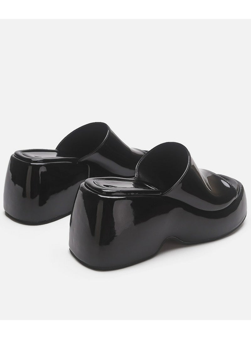 إسكدنيا إمرأة إسفين خف خف حذاء رياضة مفتوح إصبع قدم - Image 3