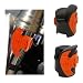 SHMZK 2 PCS Motorcycle Fork Seal Cleaner Tool 4555mm Motorcycle Shock Absorber Fork Seal Mate Tool Front Fork Seal Oil Cleaning Tool for Dirt Bike Motorcycle Accessories Orange - Image 2