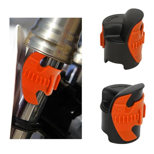 SHMZK 2 PCS Motorcycle Fork Seal Cleaner Tool 4555mm Motorcycle Shock Absorber Fork Seal Mate Tool Front Fork Seal Oil Cleaning Tool for Dirt Bike Motorcycle Accessories Orange - Image 1