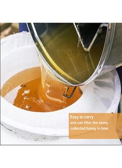 Dycica 5pcs Bee Honey Filter Bag Mesh Ultra-fine Mesh Strainer Kitchen Nylon Mesh Filter 5 Gal Bucket Filter Honey Filter Bags Apiary Equipment Extraction Tool Suitable For Honey Wine Wax Beer Nut Milk  - Image 4