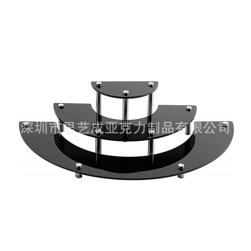 3 Layers Acrylic Cake Display Stand Cosmetic Display Stand Round Dessert Shelf Cake Stand - Image 3