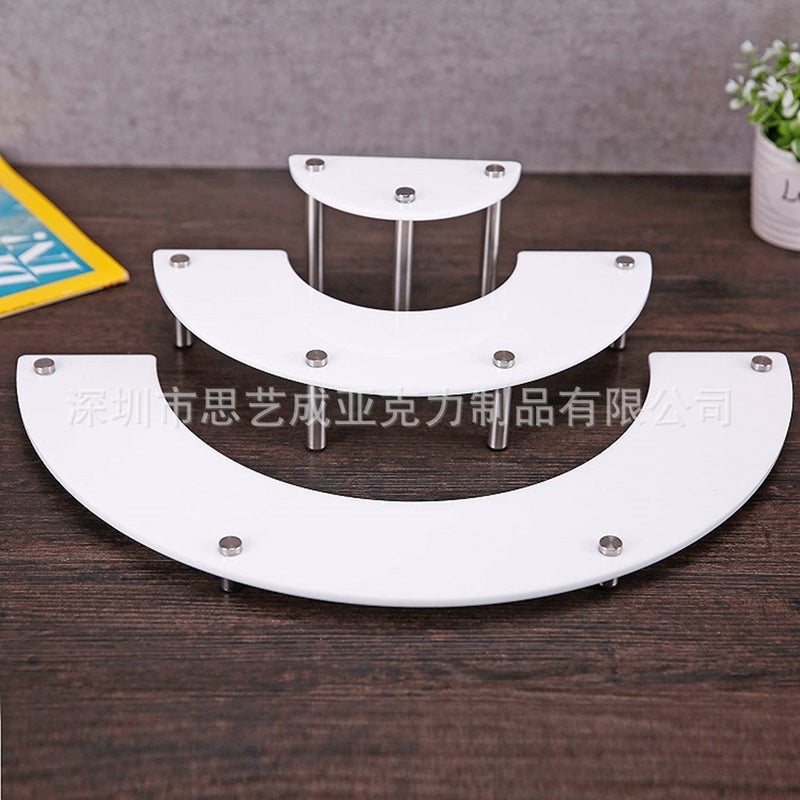 3 Layers Acrylic Cake Display Stand Cosmetic Display Stand Round Dessert Shelf Cake Stand - Image 4