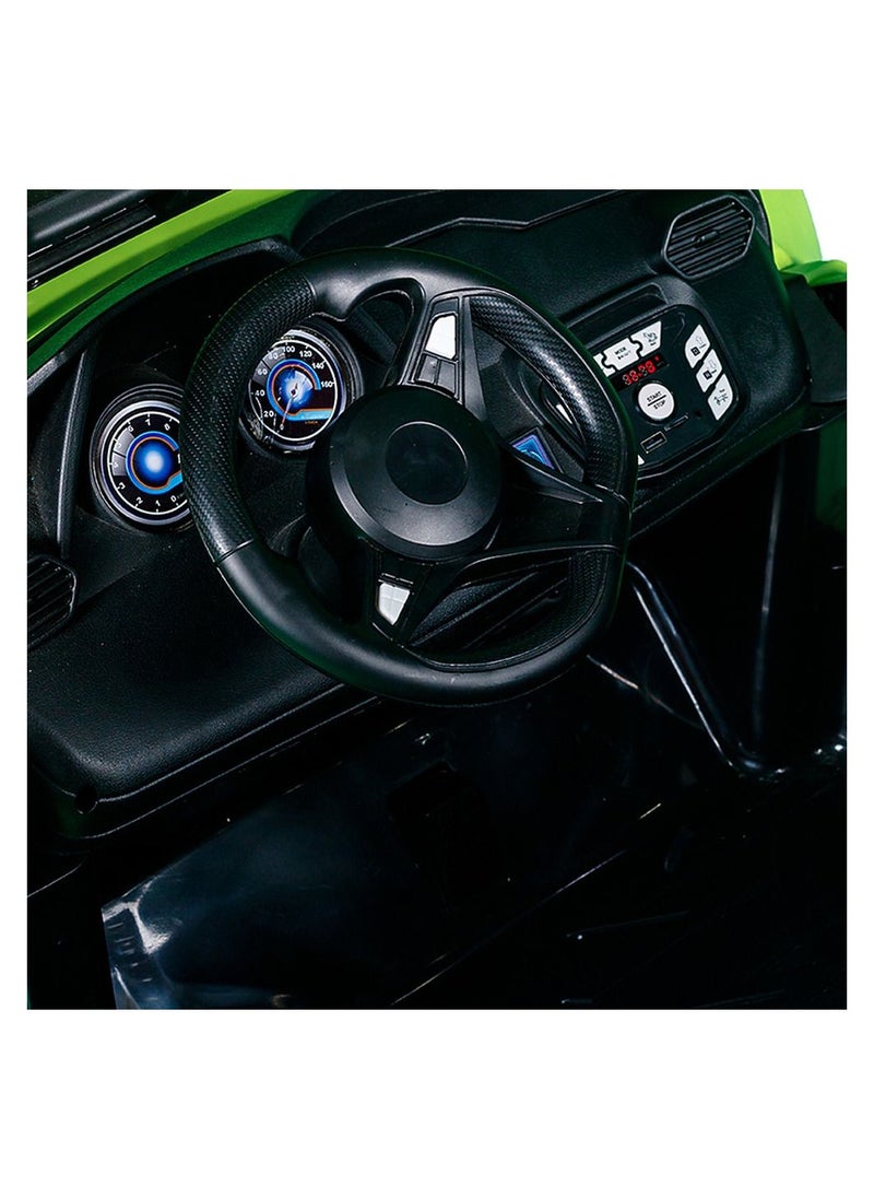 null - Super Fancy – Ride-on Car for Kids with Remote Control – Green – FB-918 - Image 1