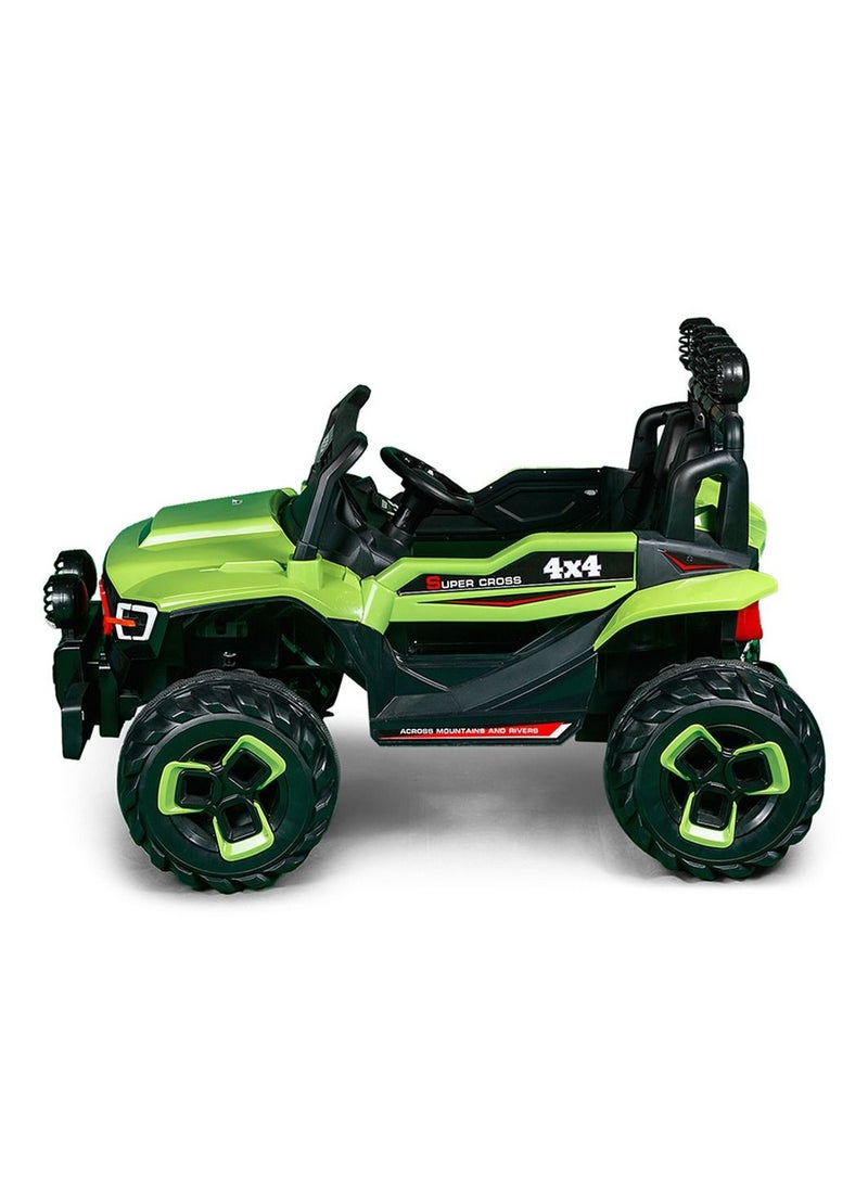 null - Super Fancy – Ride-on Car for Kids with Remote Control – Green – FB-918 - Image 1