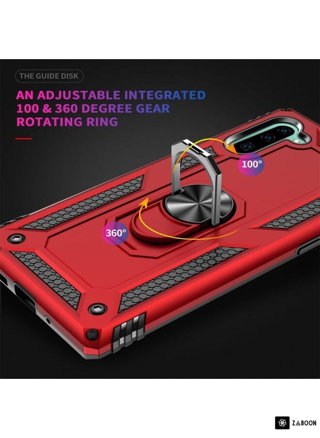 Generic - Armor Shockproof TPU + PC Protective Case Protective Case Cover For Galaxy Note10 / Note10 5G, with 360 Degree Rotation Holder - Image 1