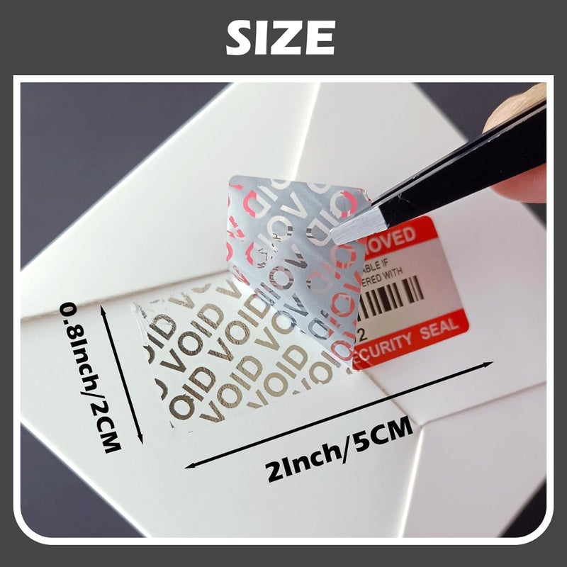 ILMBVM 110pcs Tamper Proof Barcode Stickers,Security Label, Warranty Void Sticker with Individual Serial Number,Sealing Label for Package(2x0.8 inches) - Image 3